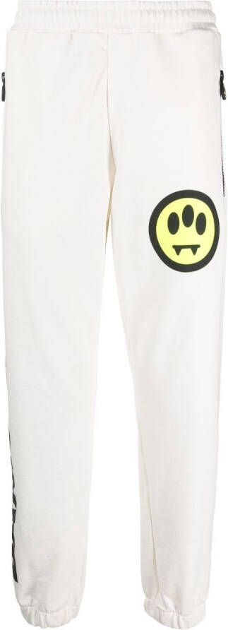 BARROW Trainingsbroek met logoprint Wit