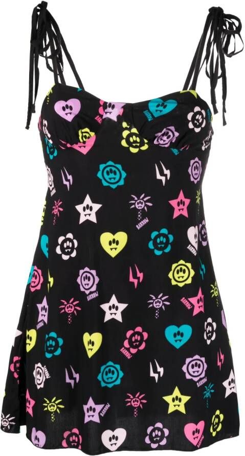 BARROW Mini-jurk met logoprint Zwart