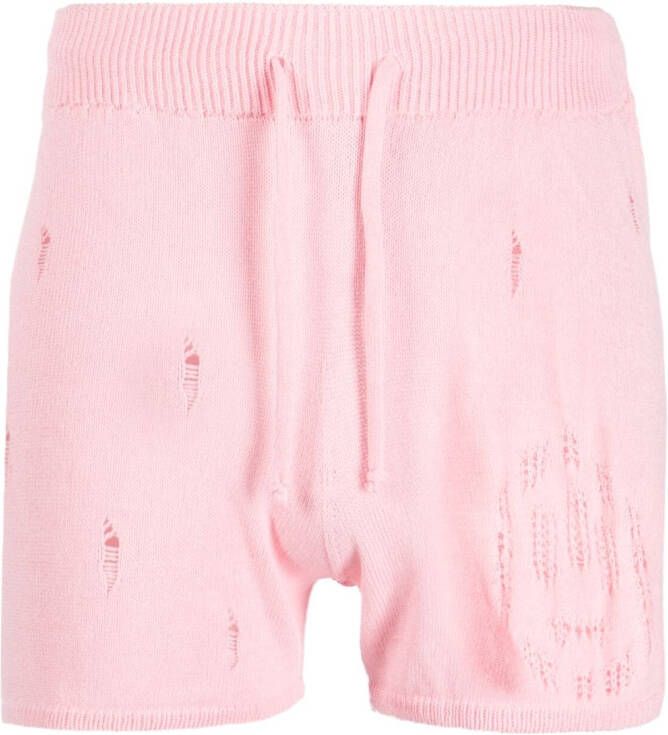 BARROW Gebreide shorts Roze