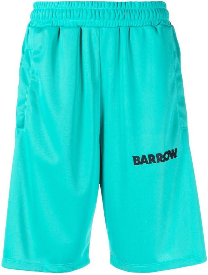 BARROW Shorts met logoprint Groen