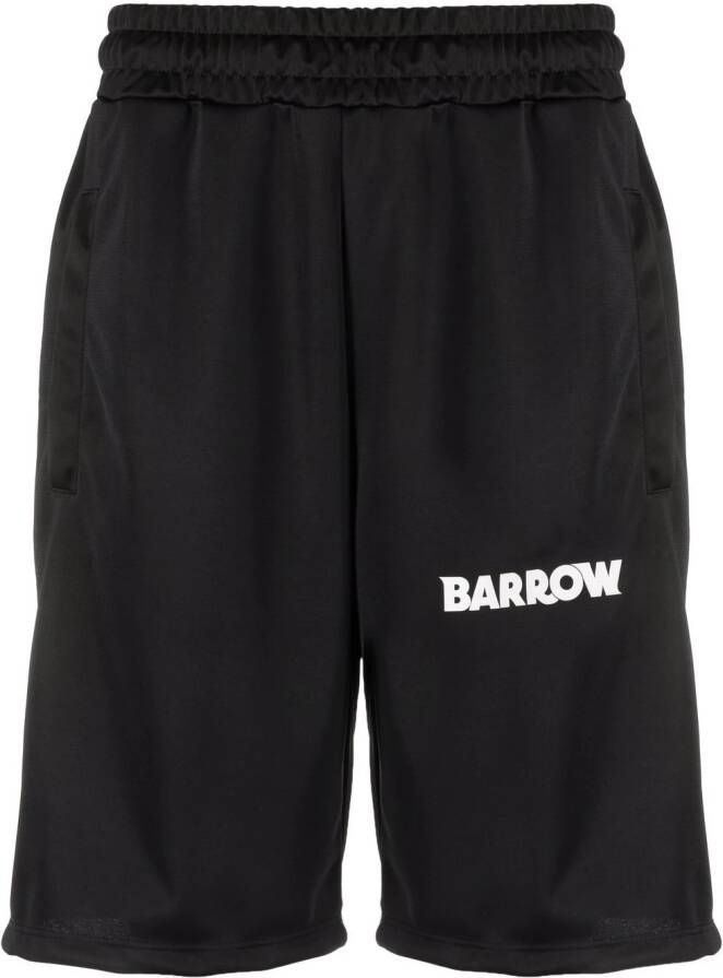 BARROW Shorts met logoprint Zwart