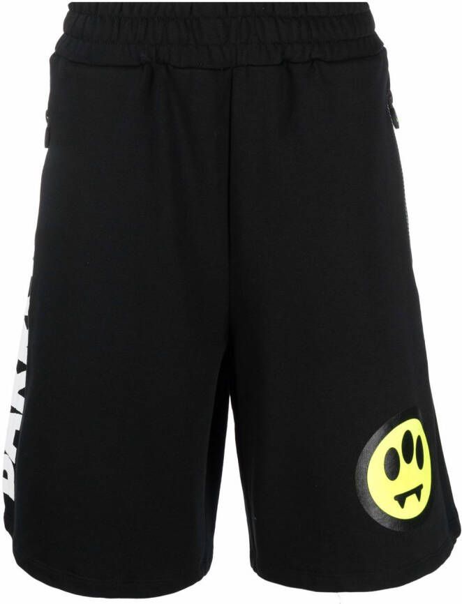 BARROW Bermuda shorts met logoprint Zwart