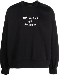 BARROW Sweater met tekst Zwart