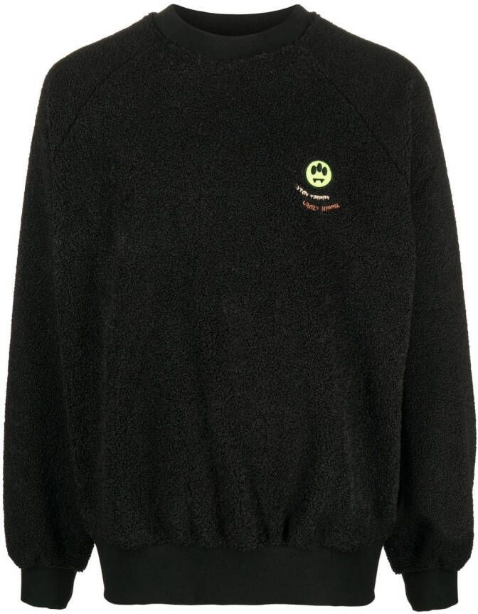 BARROW Sweater met geborduurd logo Zwart