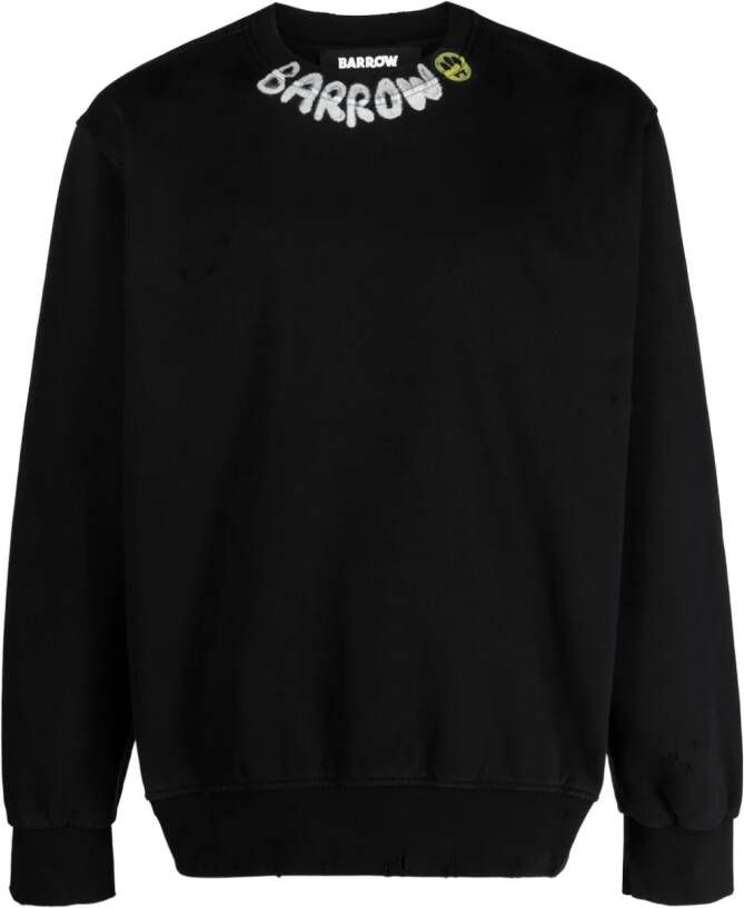 BARROW Sweater met logoprint Zwart