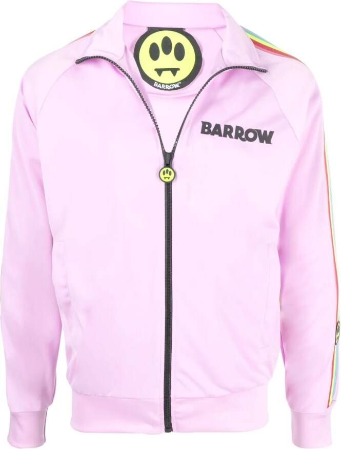 BARROW Sweater met streepdetail Roze