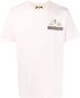 BARROW Katoenen T-shirt met logoprint Roze - Thumbnail 1