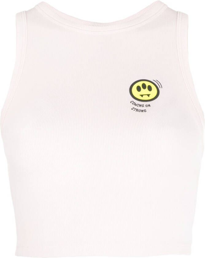 BARROW Top met logoprint Roze