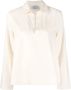 Baserange Blouse met kraag Beige - Thumbnail 1