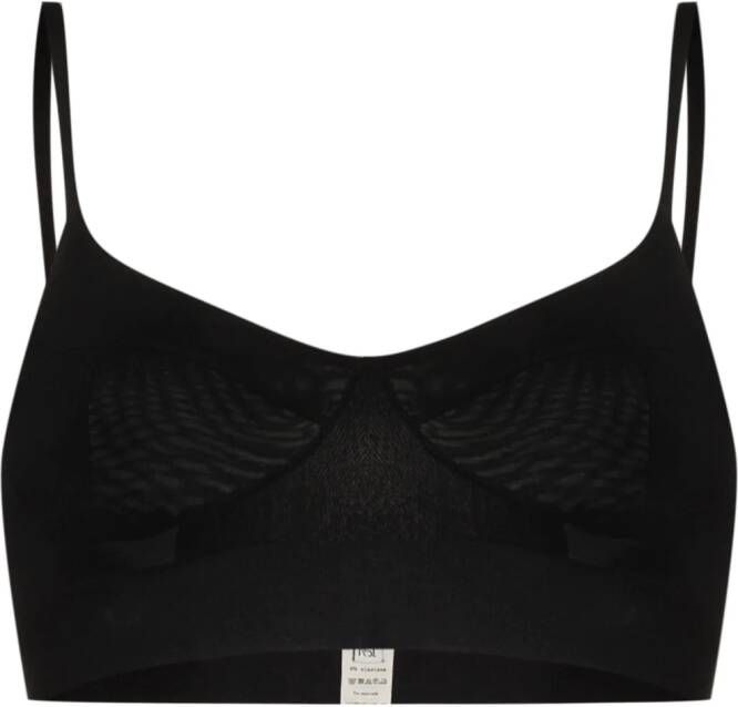 Baserange Bralette van biologisch katoen Zwart
