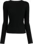 Baserange Sweater met ronde hals Zwart - Thumbnail 1