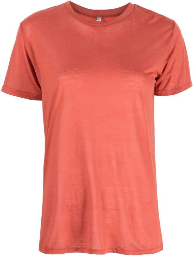 Baserange T-shirt met V-hals Rood