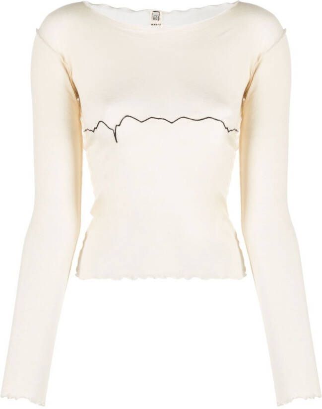 Baserange Top met lange mouwen Beige