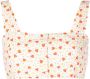 Batsheva Blouse met print Wit - Thumbnail 1