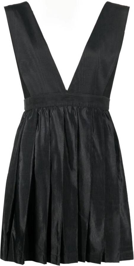 Batsheva Geplooide mini-jurk Zwart