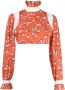 Batsheva Top met bloemenprint Rood - Thumbnail 1