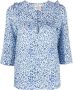 Baum Und Pferdgarten Blouse met luipaardprint Blauw - Thumbnail 1