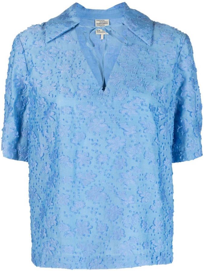 Baum Und Pferdgarten Blouse met korte mouwen Blauw