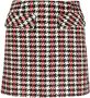 Baum Und Pferdgarten Mini-rok met pied-de-poule print Rood - Thumbnail 1