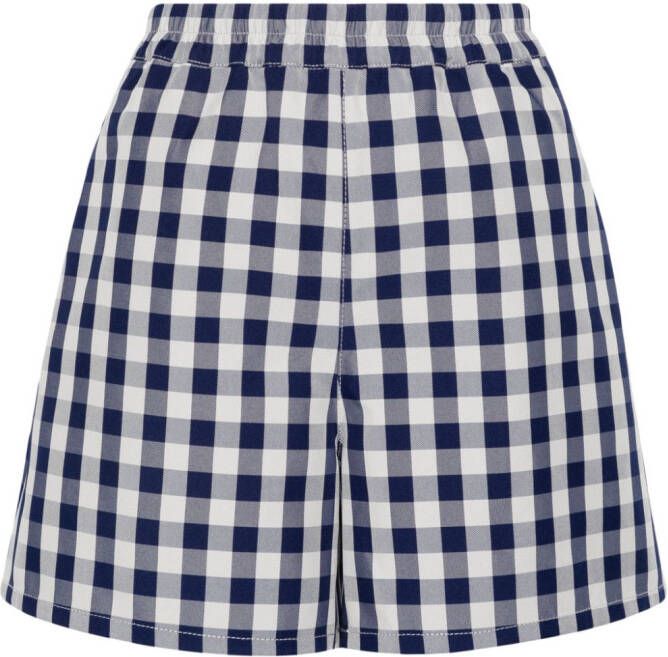Baum Und Pferdgarten Shorts met gingham ruit Blauw