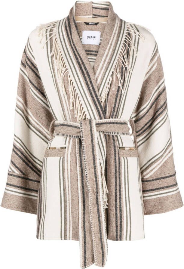 Bazar Deluxe Jack met ceintuur Beige