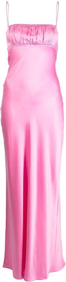 BEC + BRIDGE Zijden maxi-jurk Roze