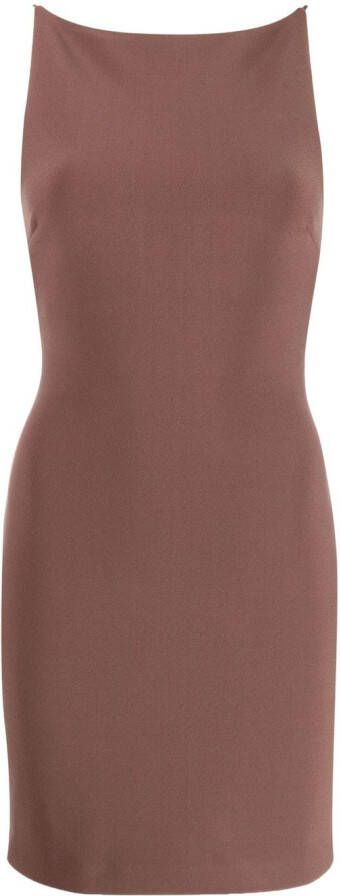 BEC + BRIDGE Mouwloze mini-jurk Bruin
