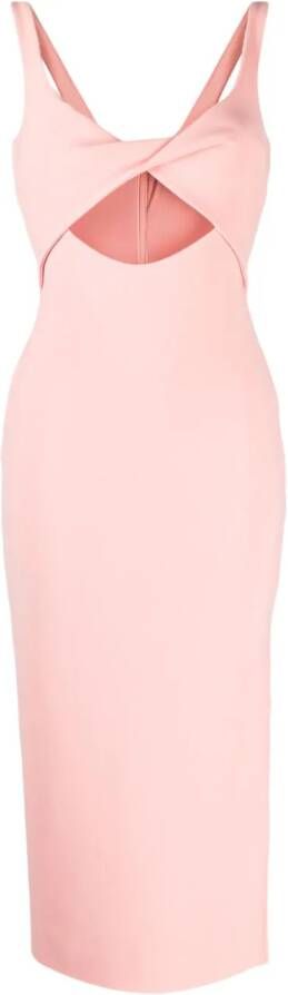 BEC + BRIDGE Midi-jurk met uitgesneden detail Roze