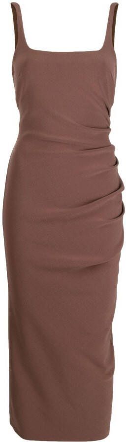 BEC + BRIDGE Midi-jurk Bruin