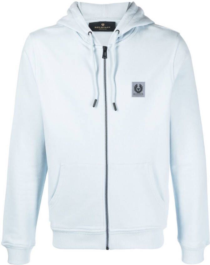Belstaff Hoodie met rits Blauw