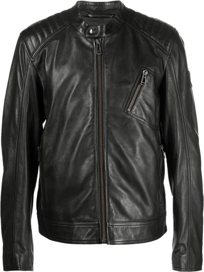 Belstaff Leren jack Zwart