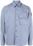 Belstaff Overhemd met logopatch Blauw - Thumbnail 1