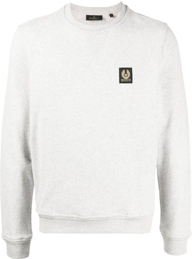 Belstaff Sweater met logopatch Grijs