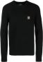 Belstaff Sweater met logopatch Zwart - Thumbnail 1