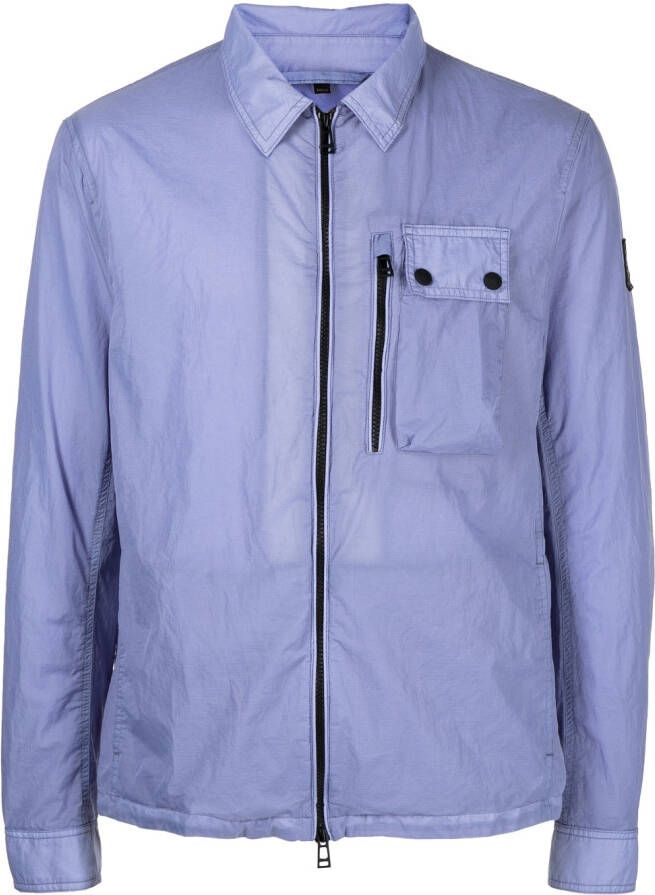 Belstaff Shirtjack met rits Blauw