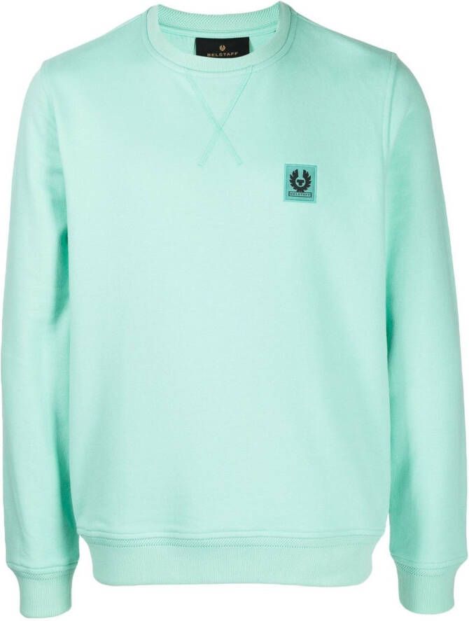 Belstaff Sweater met logopatch Groen