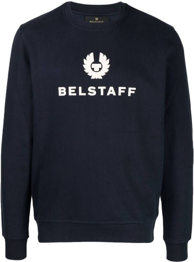 Belstaff Sweater met logoprint Blauw