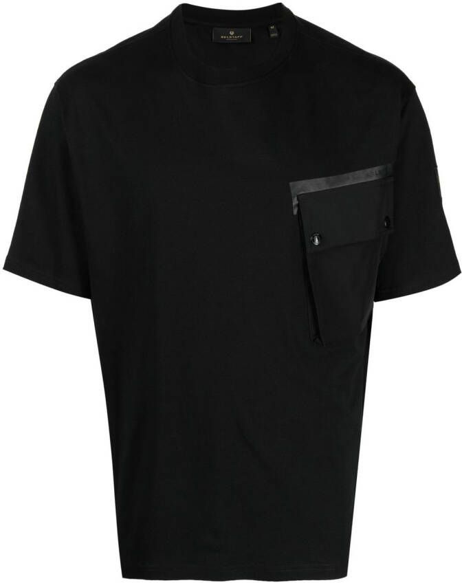 Belstaff T-shirt met klepzak Zwart