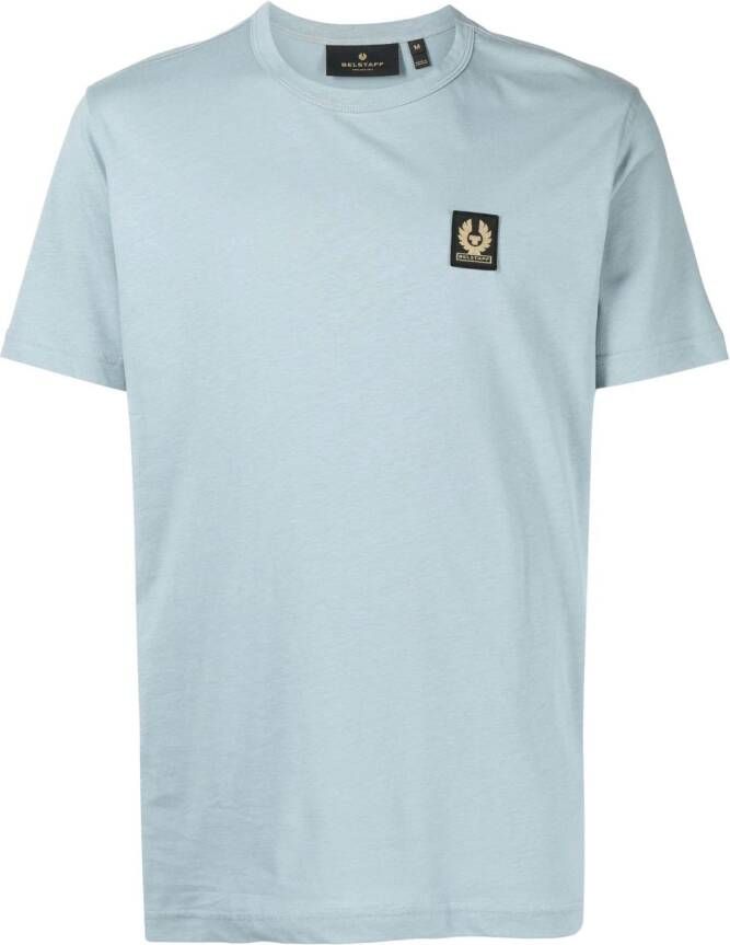 Belstaff T-shirt met logopatch Blauw