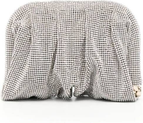 Benedetta Bruzziches Clutch verfraaid met stras Zilver