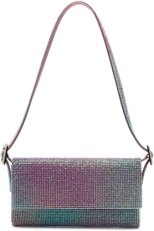 Benedetta Bruzziches Vittissima crystal-embellished shoulder bag Roze