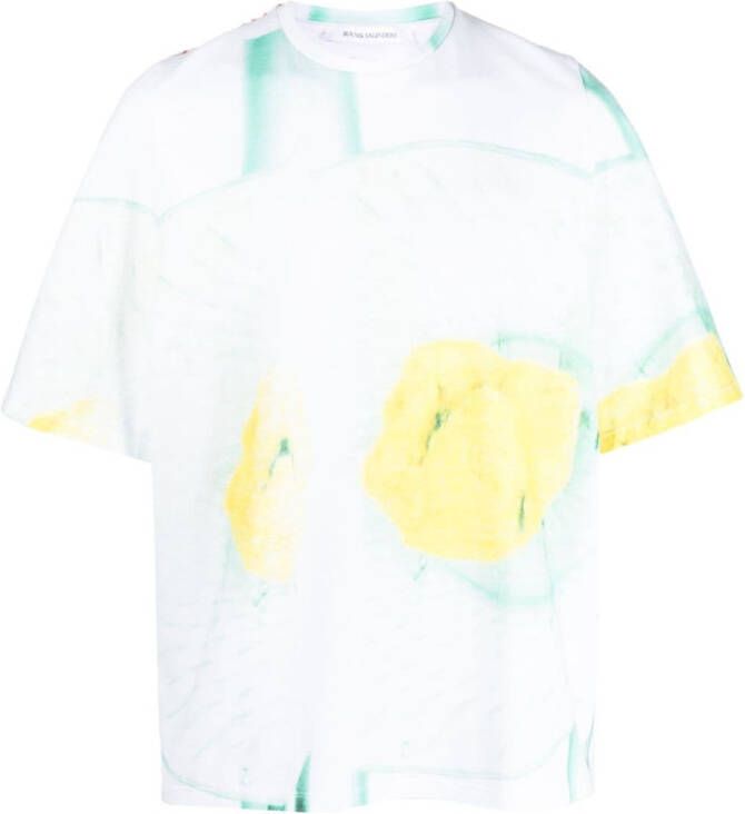 Bianca Saunders T-shirt met grafische print Groen