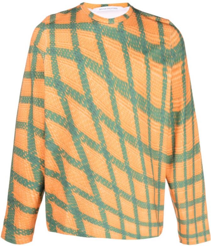 Bianca Saunders Sweater met print Oranje