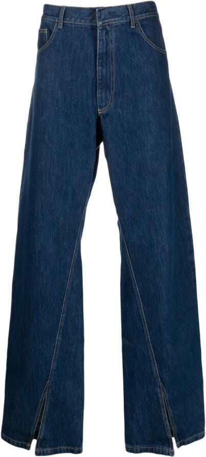Bianca Saunders Jeans met wijde pijpen Blauw
