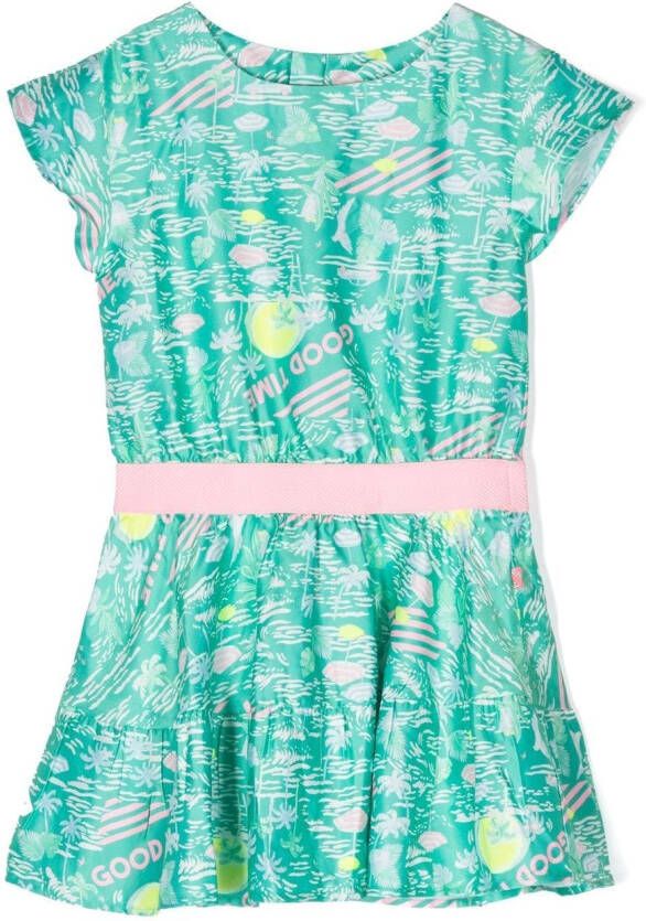 Billieblush Mini-jurk met abstracte print Groen