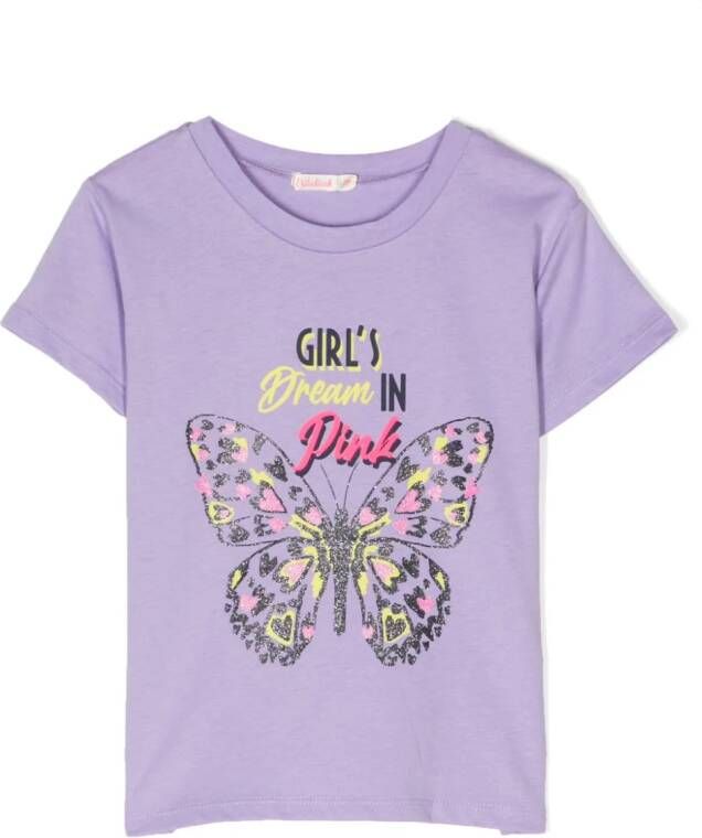 Billieblush T-shirt met vlinderprint Paars
