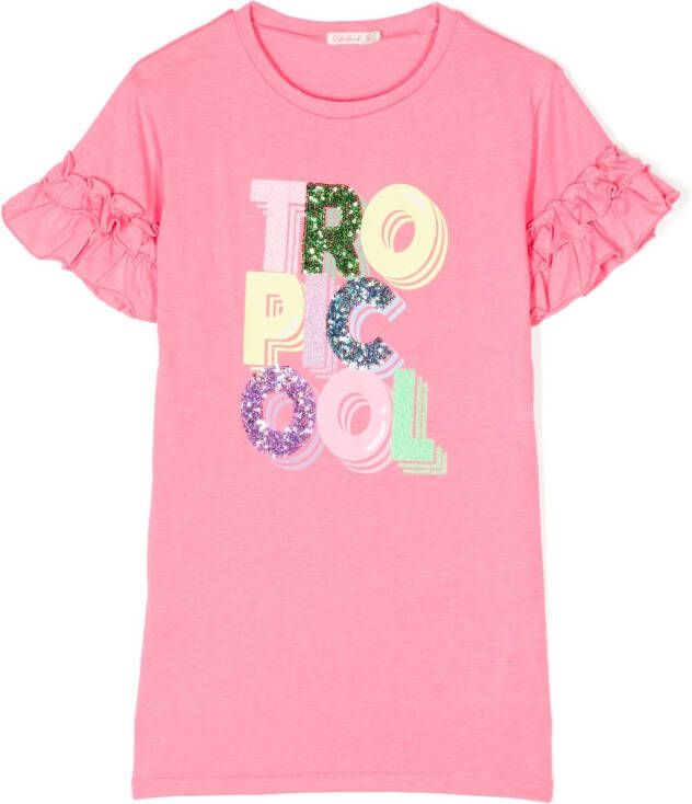 Billieblush T-shirt met logoprint Roze