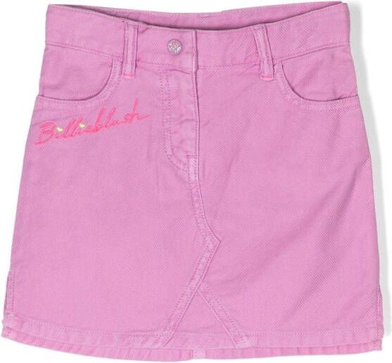 Billieblush Spijkershirt met geborduurd logo Paars