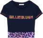 Billieblush T-shirt met logoprint Blauw - Thumbnail 1