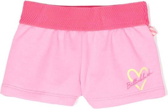 Billieblush Shorts met logoprint Roze